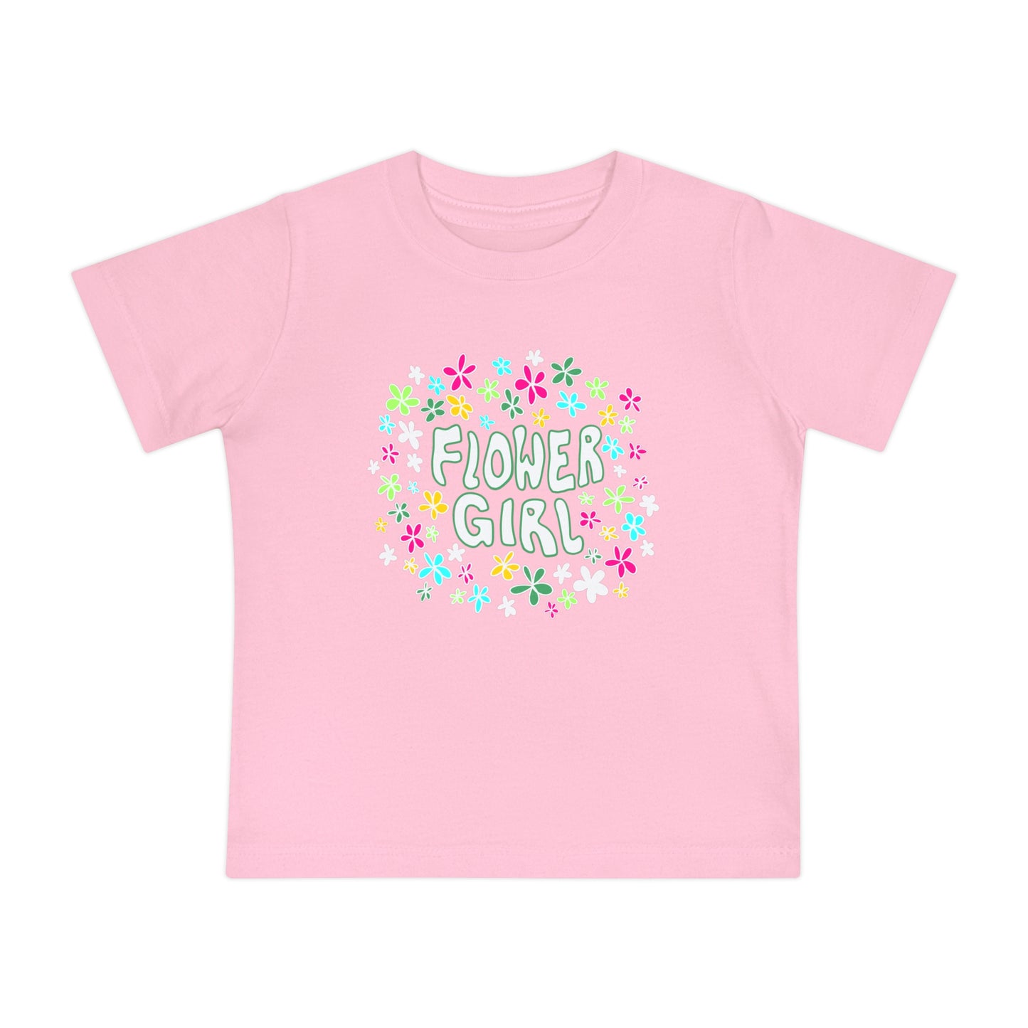 Flower Girl Baby T-Shirt, Toddler Tee, Floral Kids Shirt, Girls Flower Lover Gift, Original Design Shirt