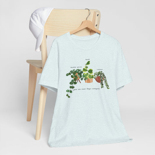 "Just one more Hoya..." Plant Lover T-Shirt - Heather Ice Blue