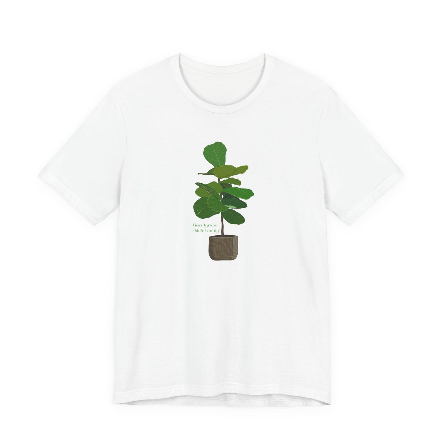 Ficus Lyrata 'Fiddle Leaf Fig' Plant Lover T-shirt - White, Natural, Black