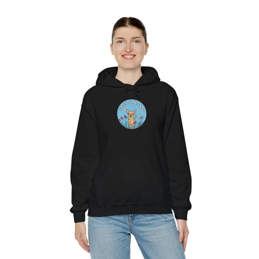 Dogs & Plants Hoodie for Chihuahua & Plant Lovers - Black