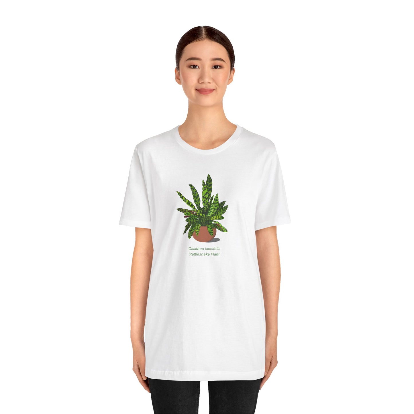 Calathea Lancifolia Rattlesnake Plant Lover T-Shirt - White, Natural, Black