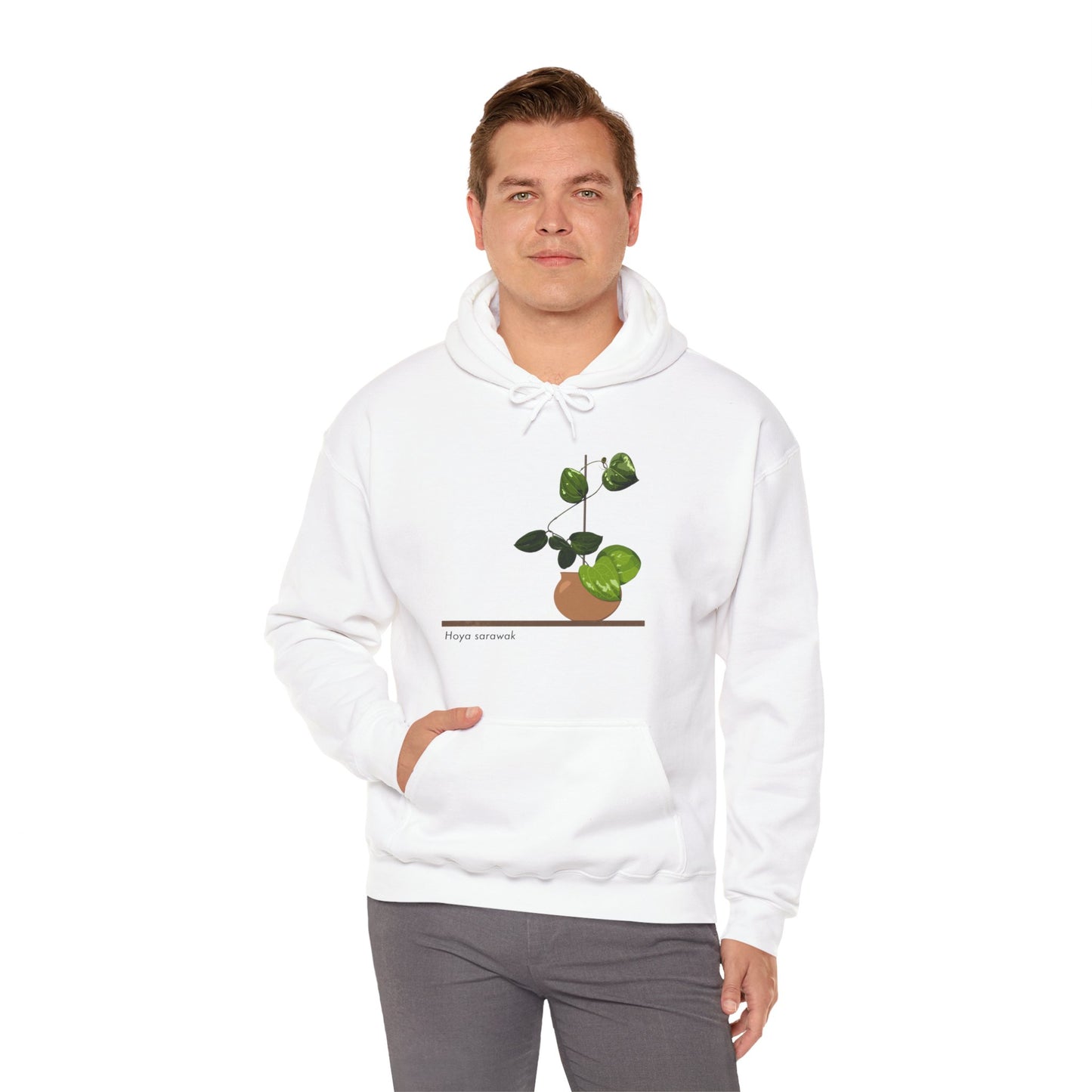 Hoya Sarawak Plant Hoodie - White