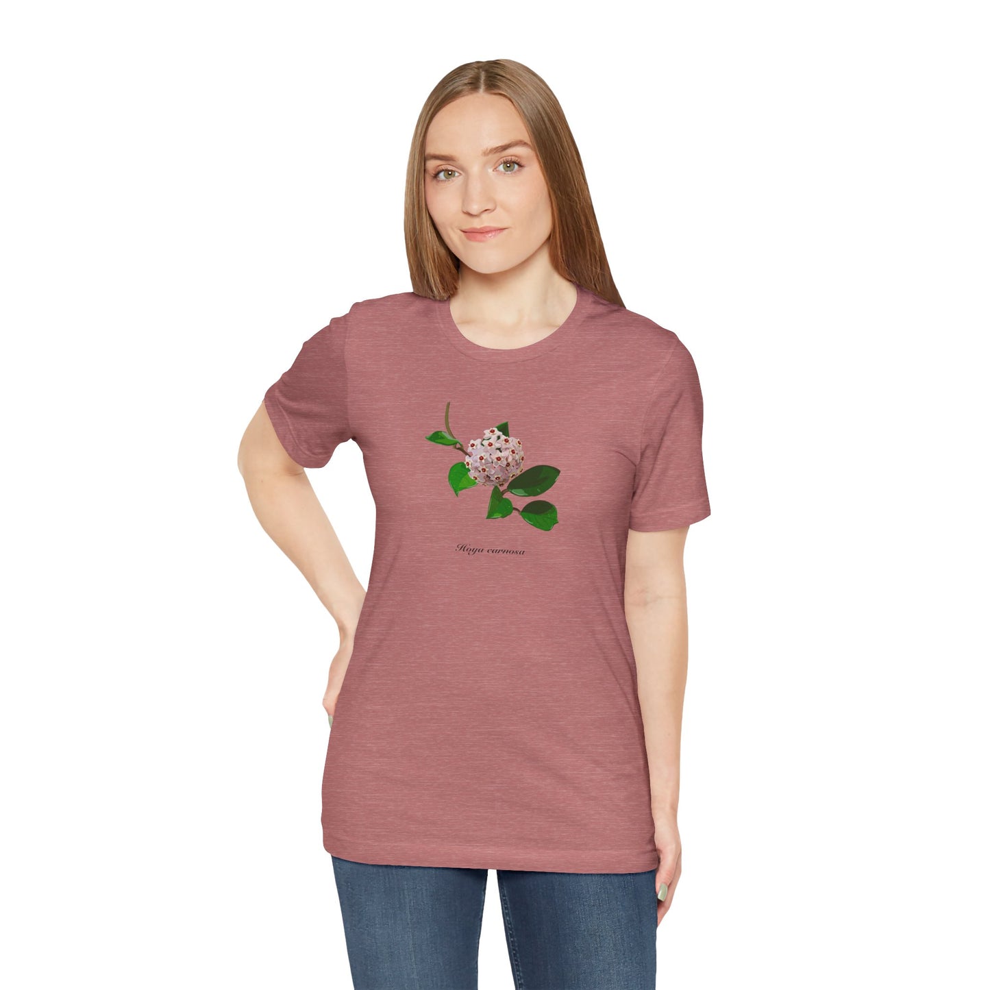 Hoya Carnosa in Bloom Plant Lover T-Shirt - Heather Mauve