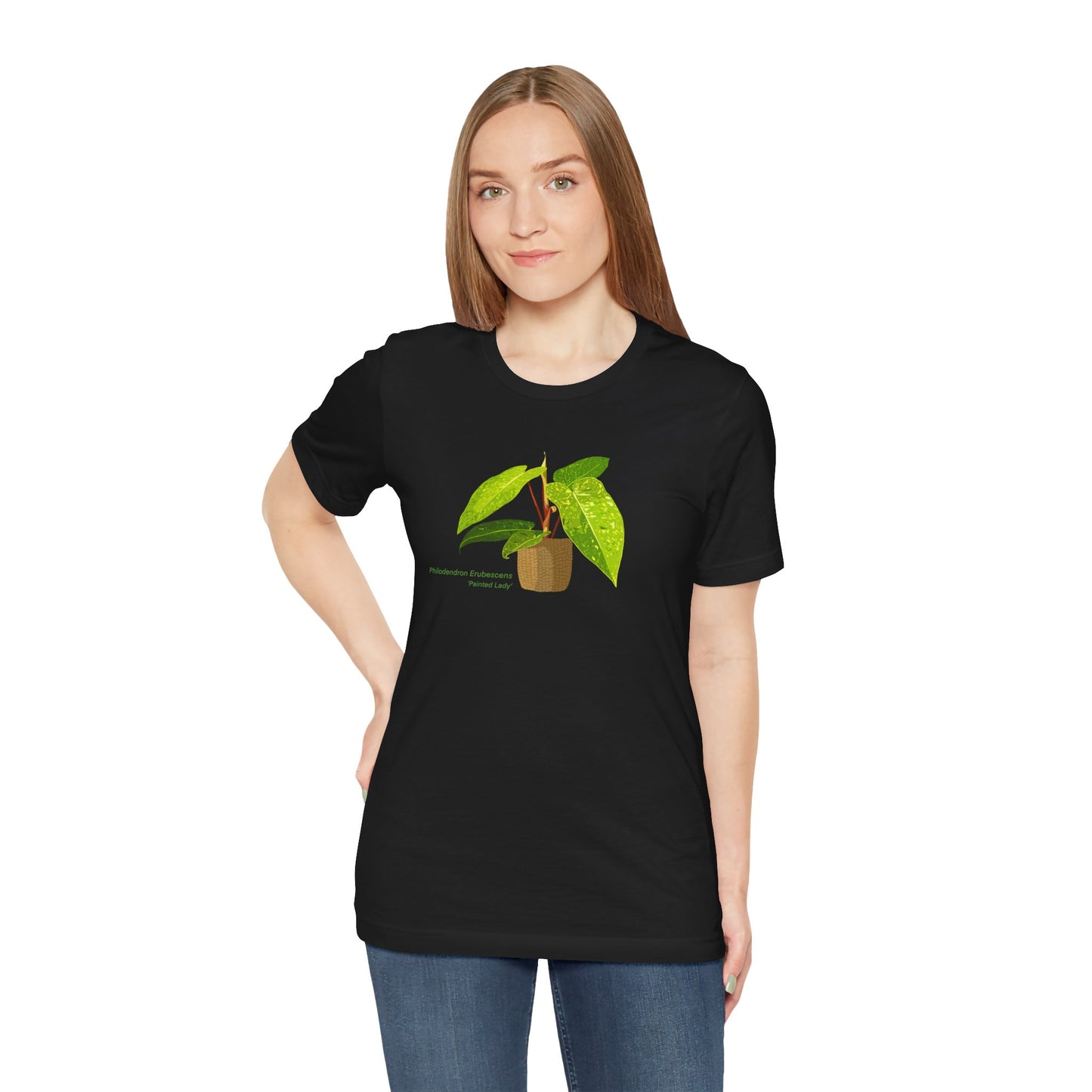 Philodendron Painted Lady Plant Lover T-Shirt - White, Natural, Black