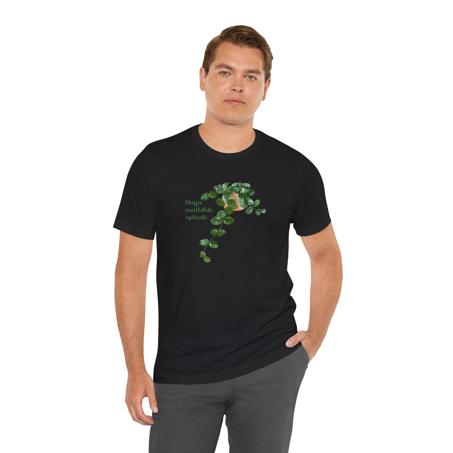 Hoya Mathilde Splash Plant Lover T-shirt - Black