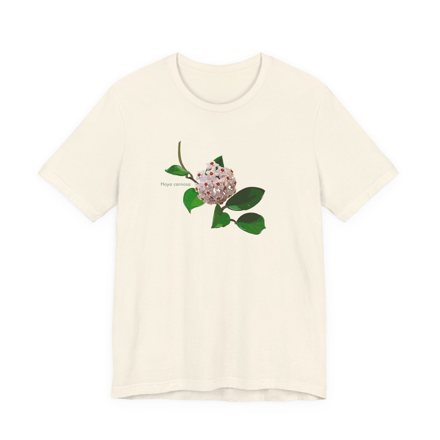 Hoya Carnosa in Bloom Plant Lover T-Shirt - White, Black, Natural