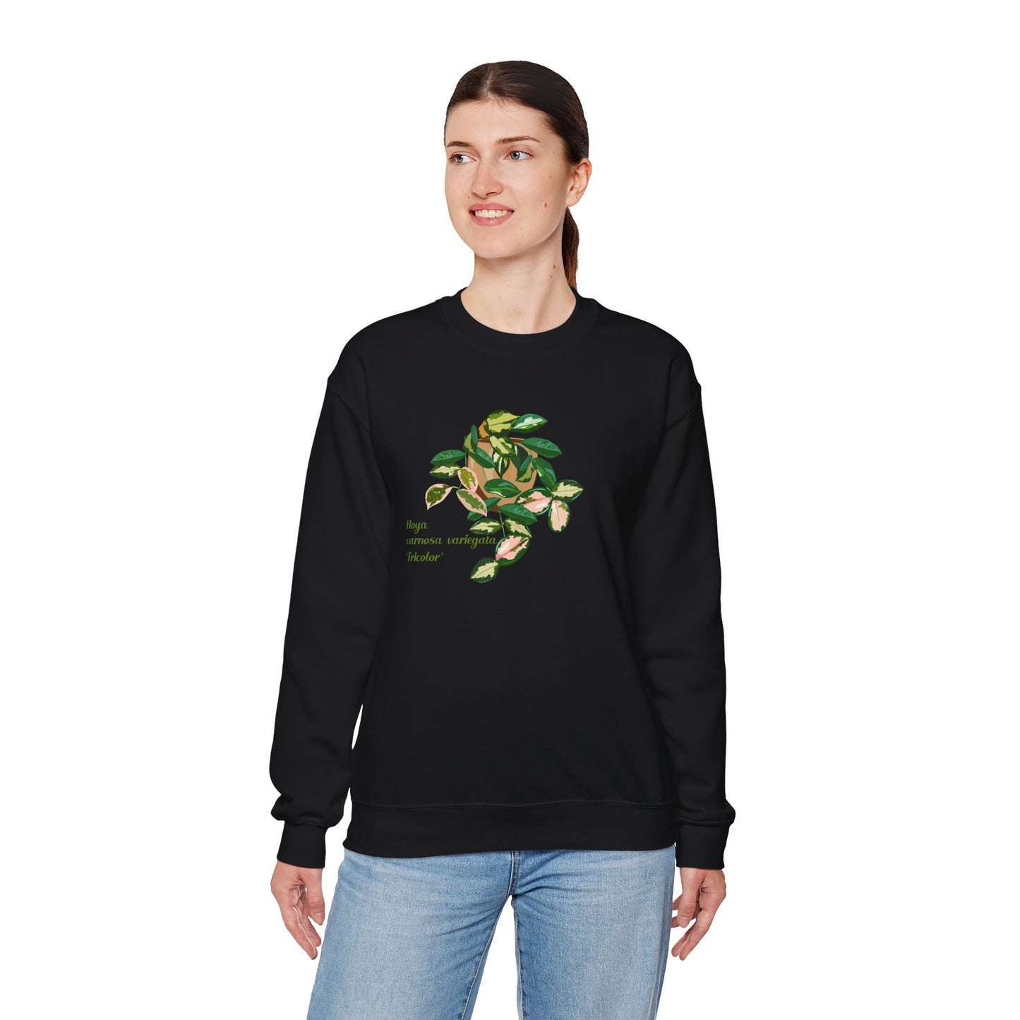 Hoya Carnosa Variegata Tricolor Plant Lover Crewneck Sweatshirt