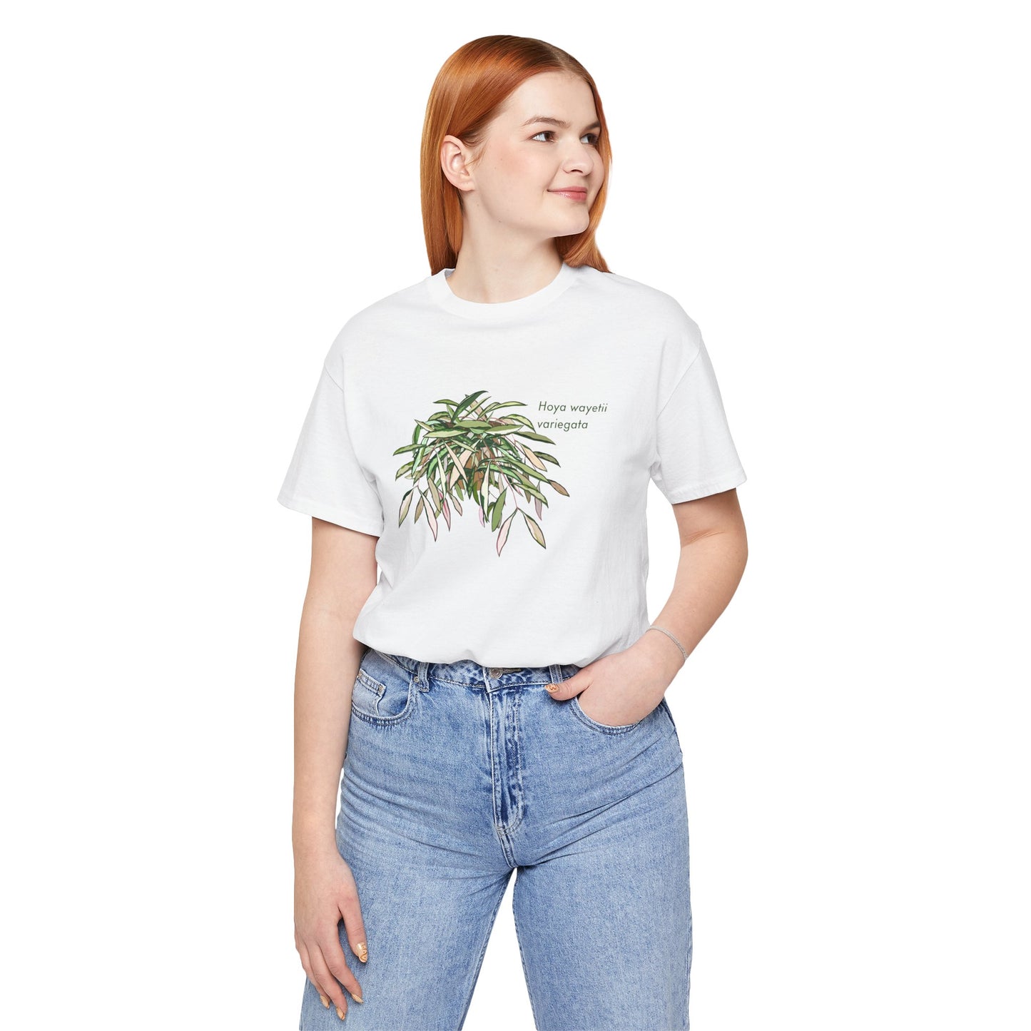 Hoya Wayetii Variegata Plant Lover T-Shirt - White, Natural, Black