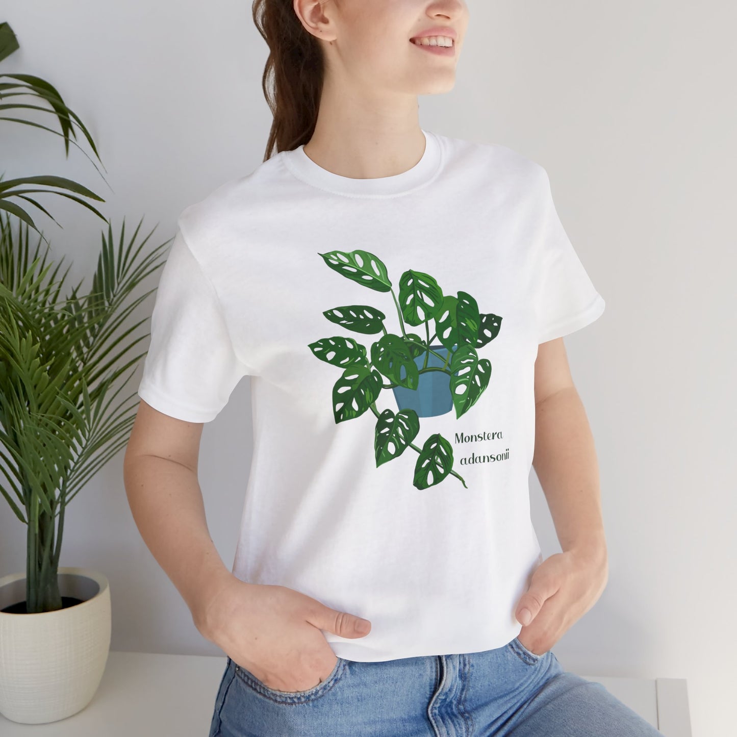 Monstera Adansonii Plant Lover T-shirt - White