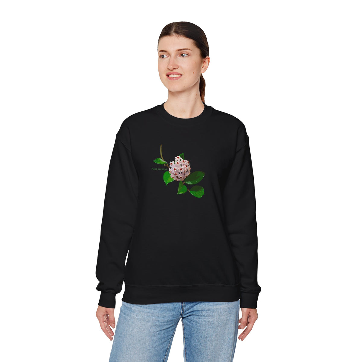 Hoya Carnosa in Bloom Plant Lover Crewneck Sweatshirt