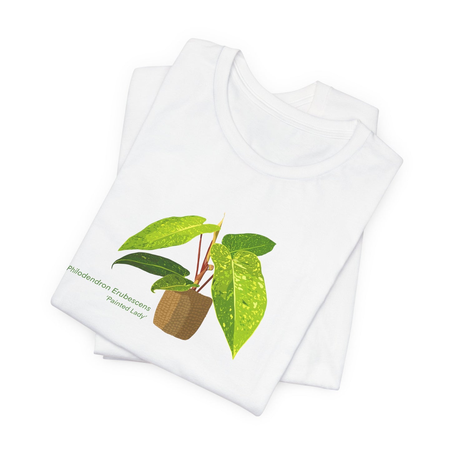 Philodendron Painted Lady Plant Lover T-Shirt - White, Natural, Black