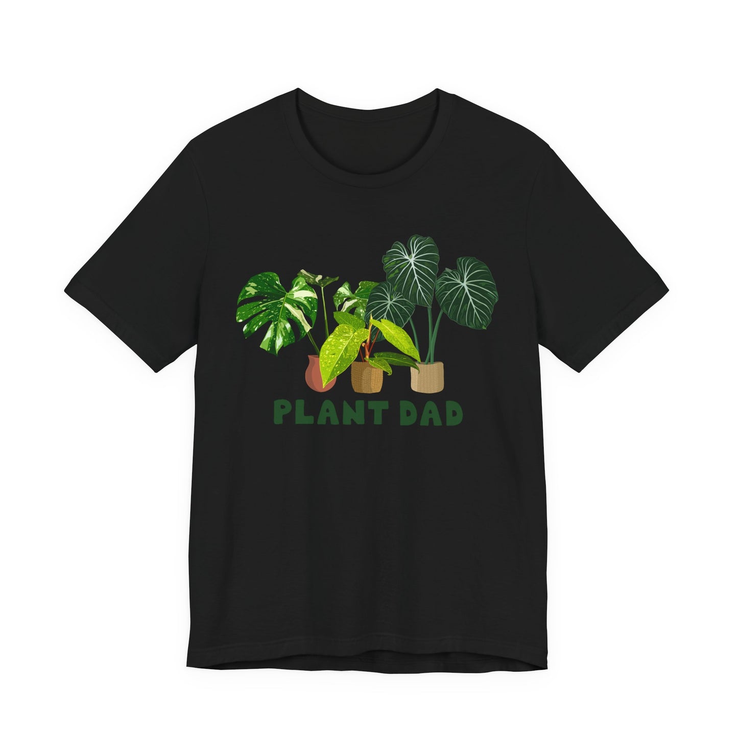 Plant Dad T-Shirt - White, Natural, Black