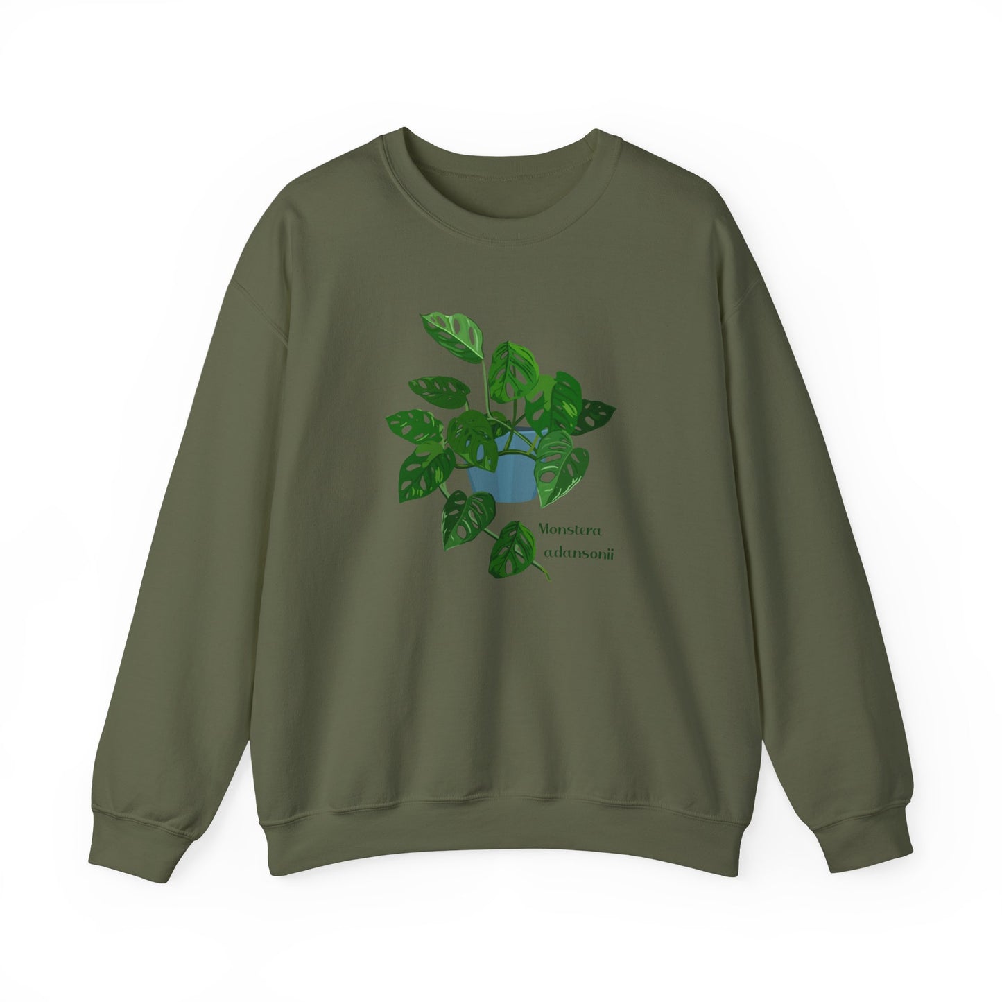 Monstera Adansonii Plant Lover Crewneck Sweatshirt