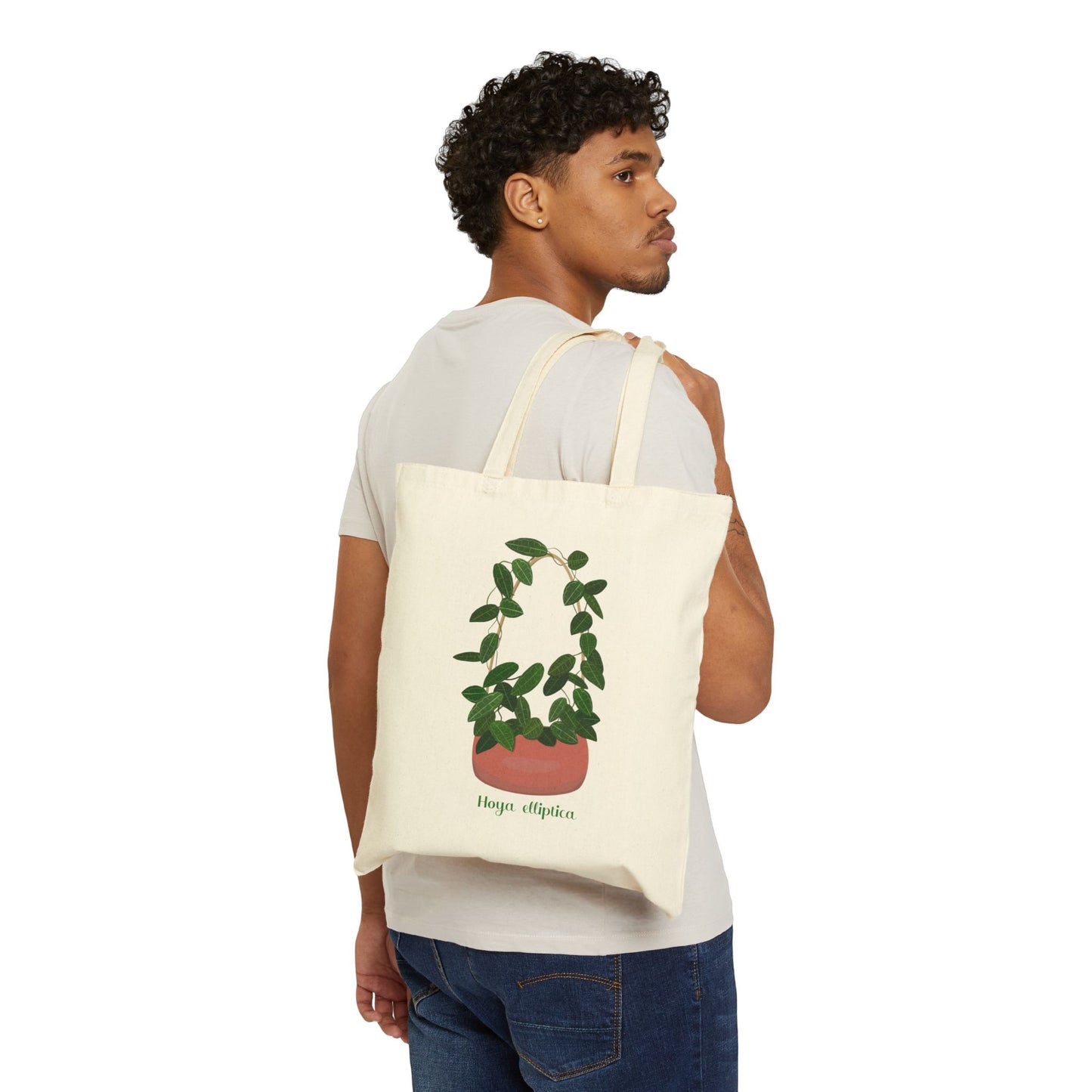 Hoya Elliptica Plant Lover Canvas Tote Bag