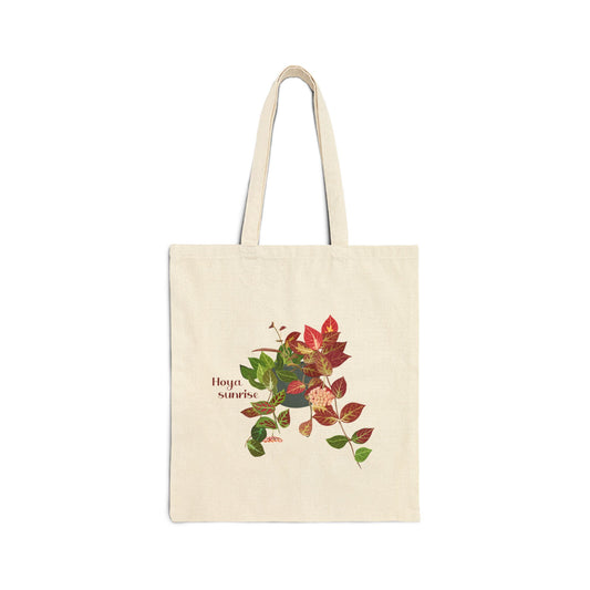 Hoya Sunrise Plant Lover Canvas Tote Bag