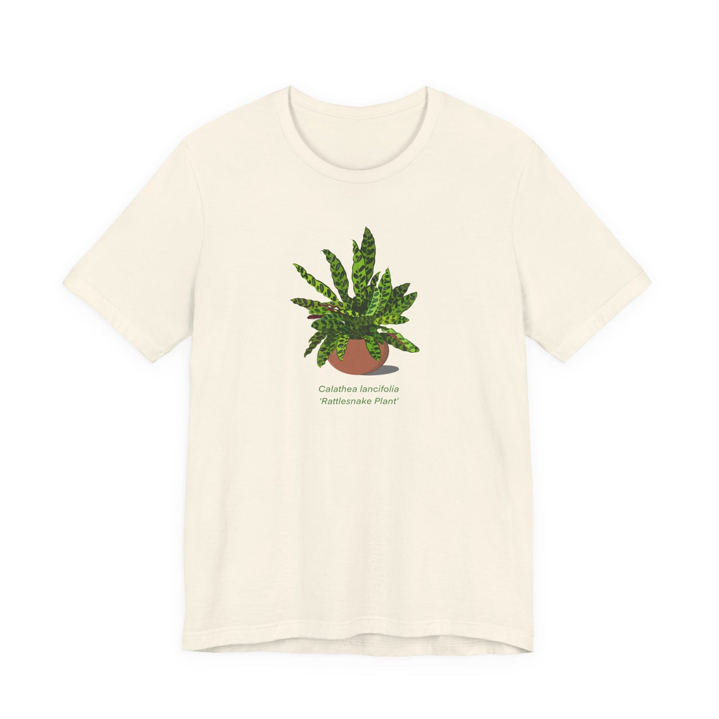 Calathea Lancifolia Rattlesnake Plant Lover T-Shirt - White, Natural, Black