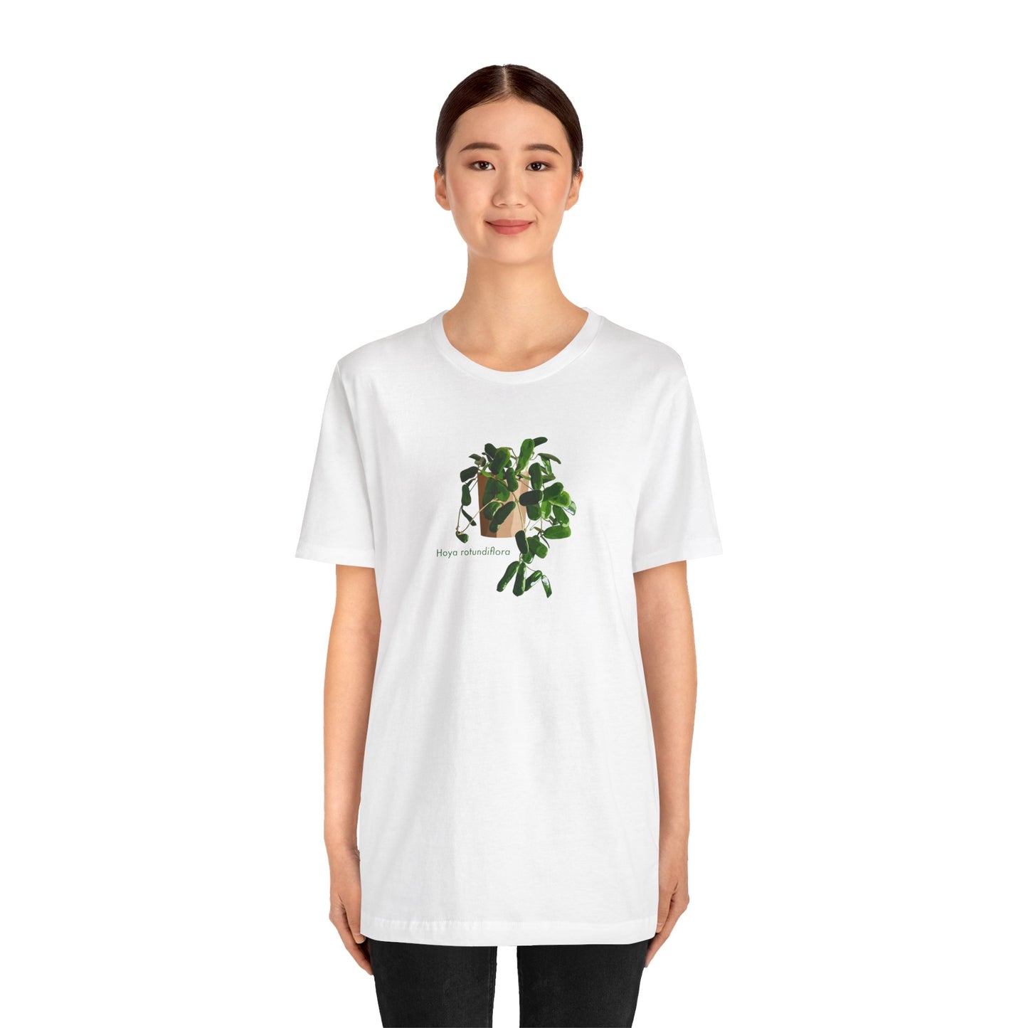Hoya Rotundiflora Plant Lover T-shirt - White, Natural, Black