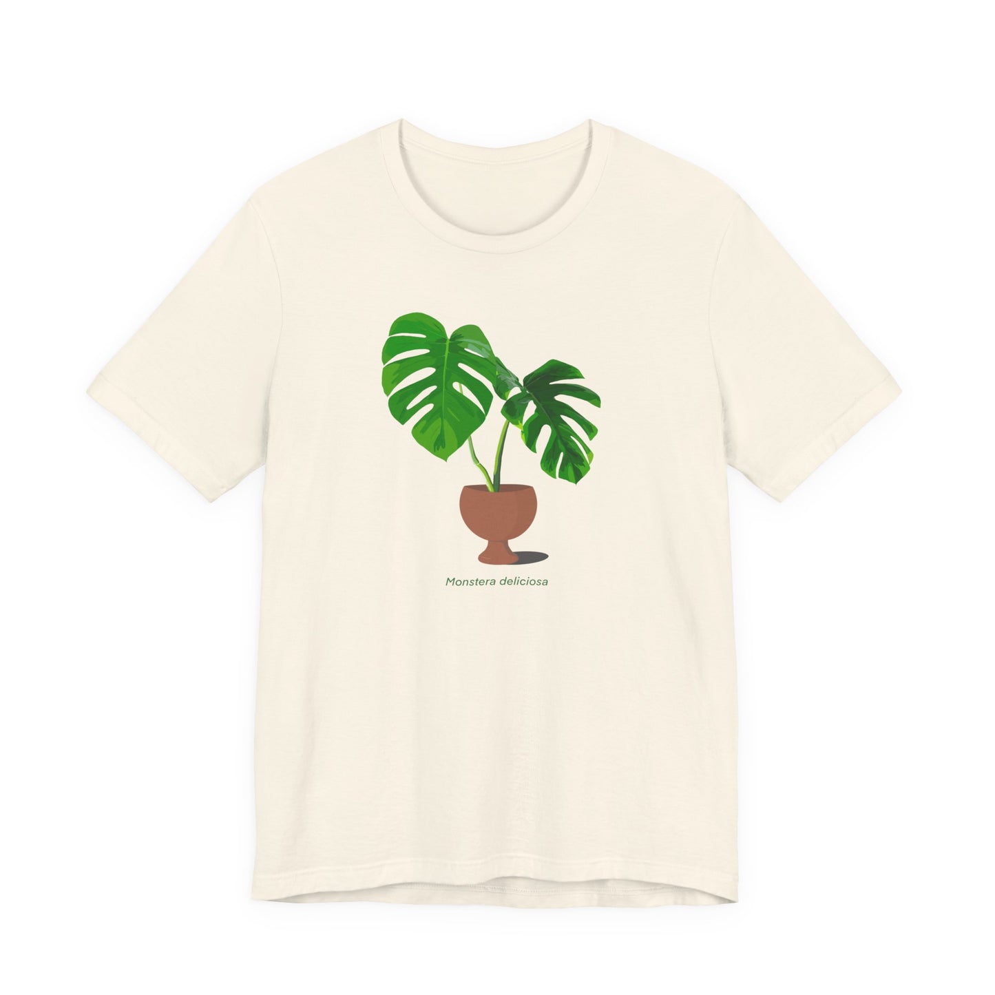 Monstera Deliciosa Plant Lover T-Shirt - White, Natural, Black