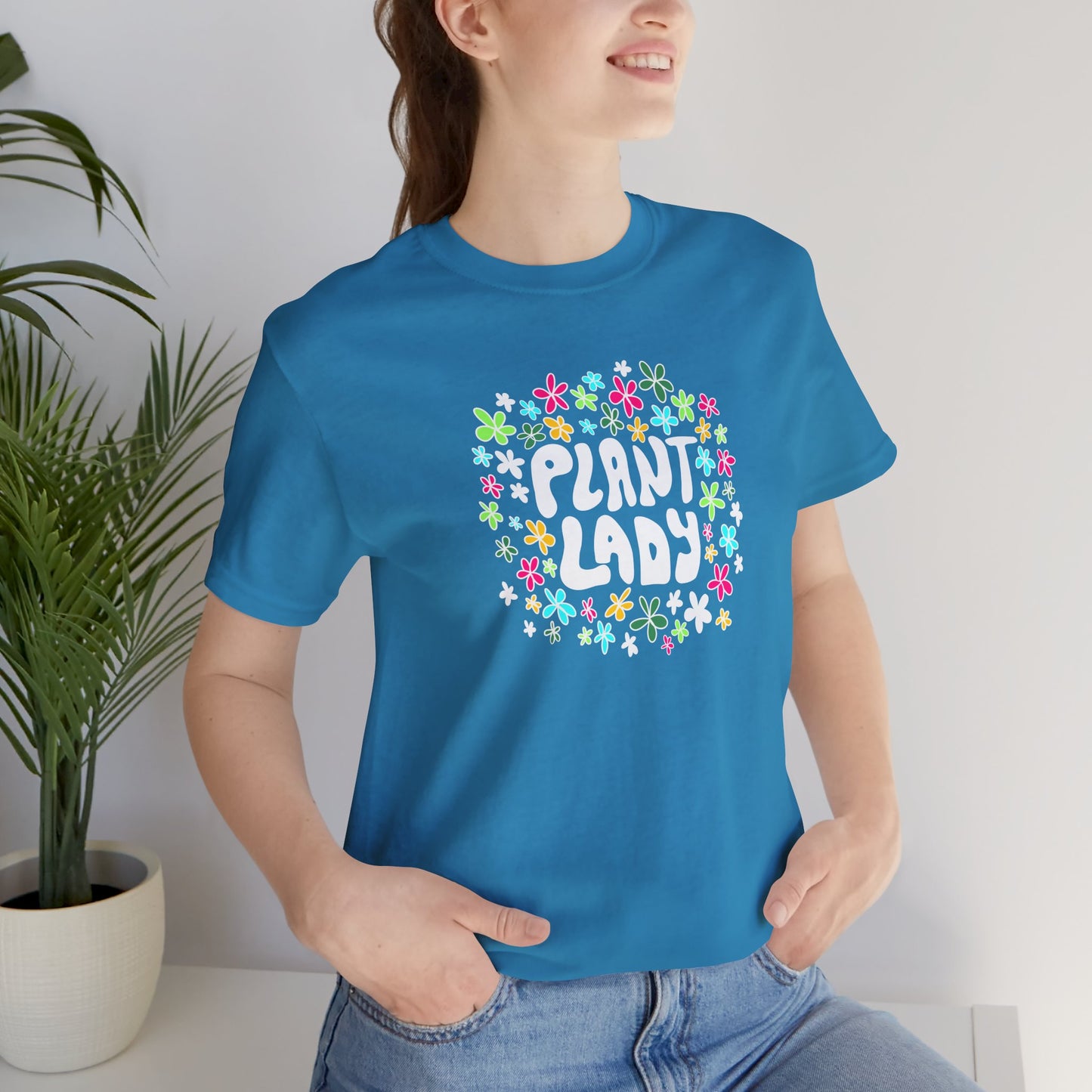 Plant Lady Plant Lover T-Shirt - Aqua