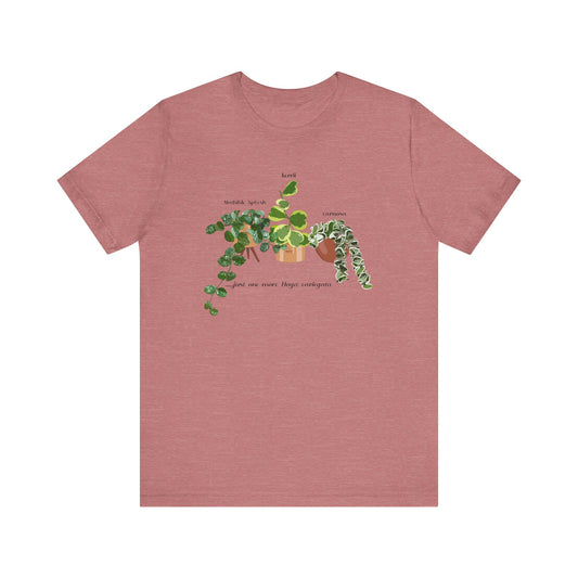 "Just one more Hoya..." Plant Lover T-Shirt - Heather Mauve