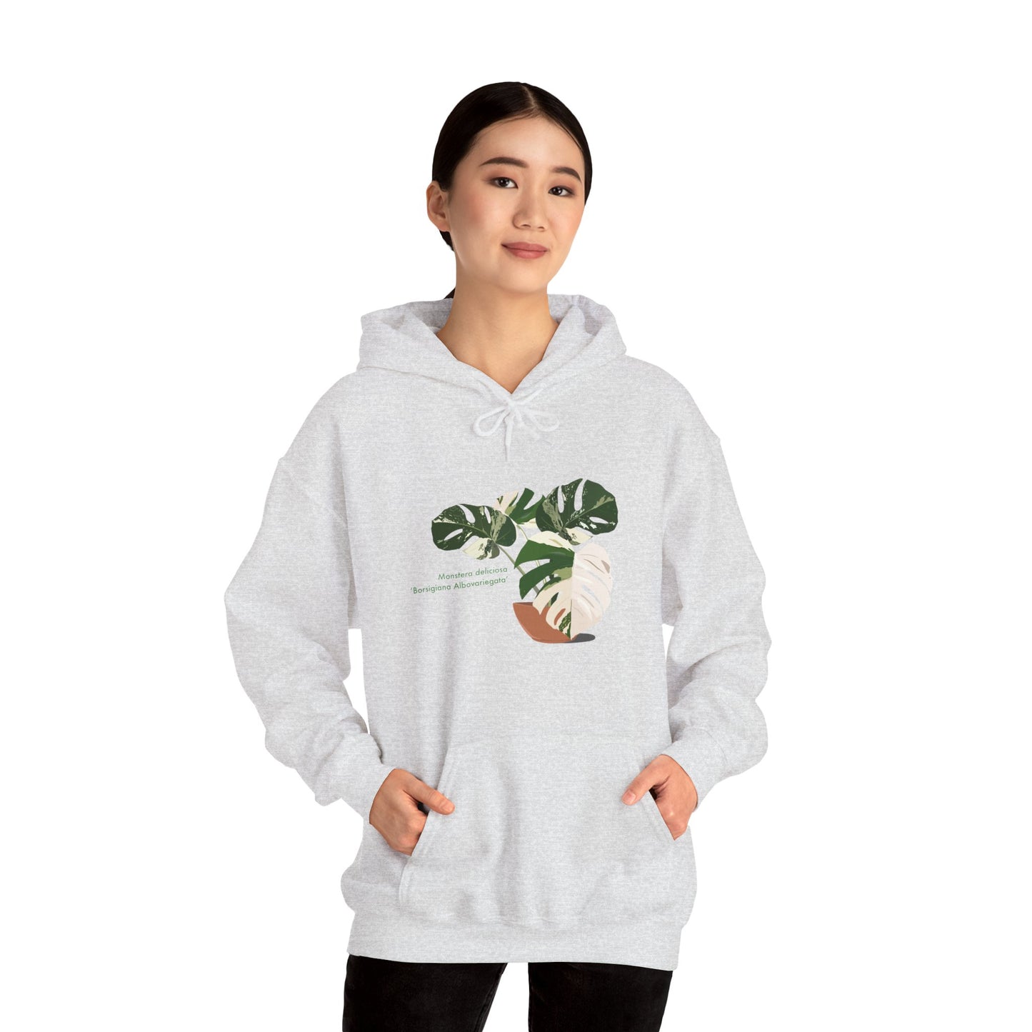 Monstera Deliciosa Borsigiana Albovariegata Hoodie