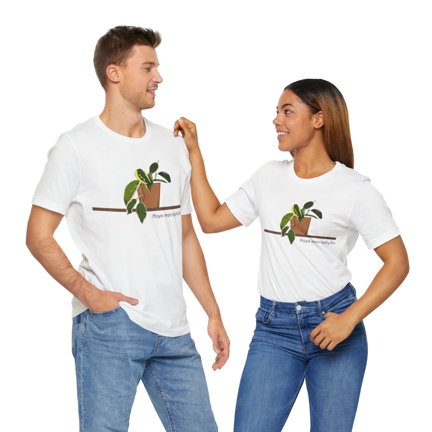 Hoya Macrophylla Plant Lover T-Shirt - White