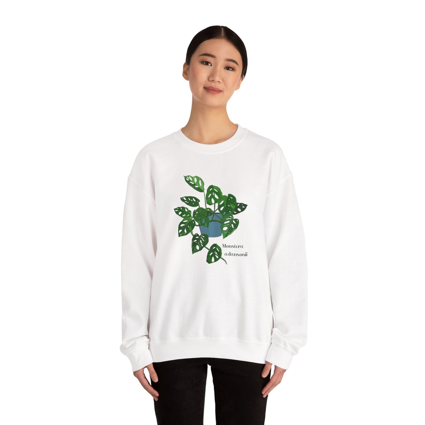 Monstera Adansonii Plant Lover Crewneck Sweatshirt