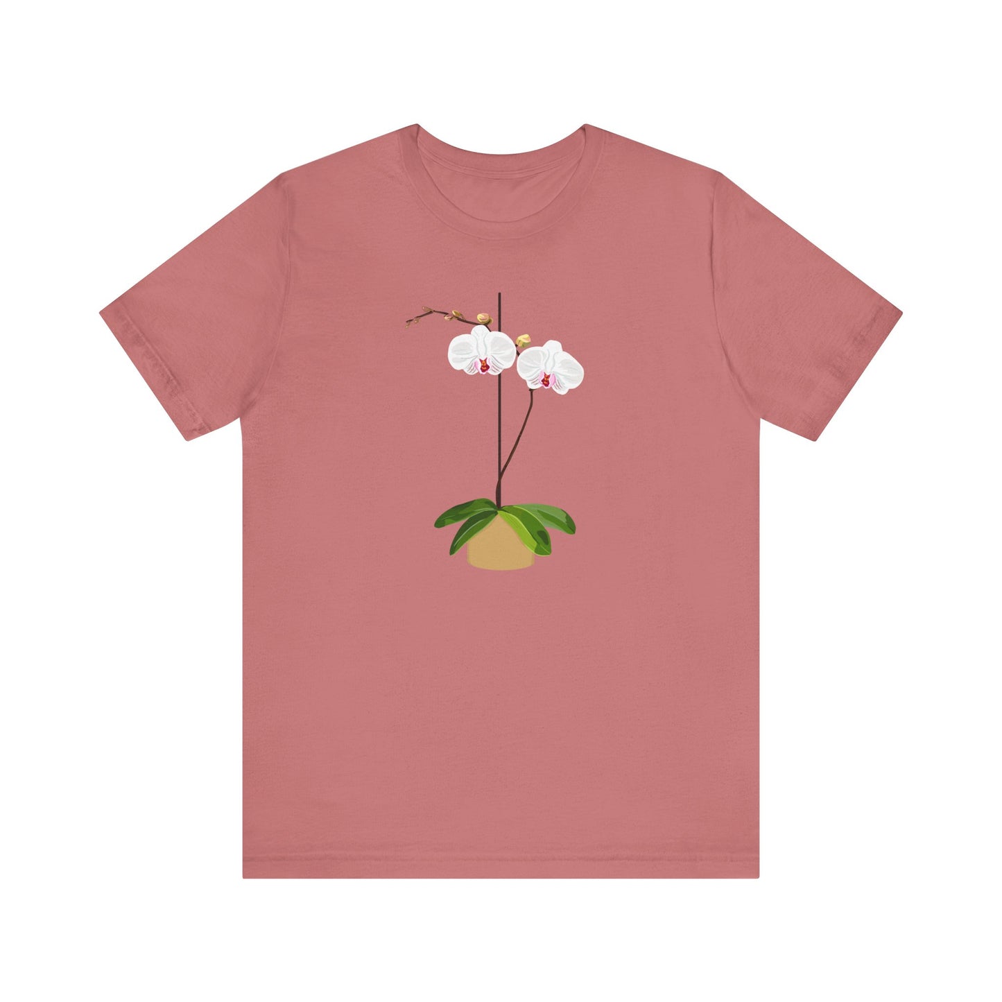 Orchid T shirt beautiful original design - Floral Botanical Tee, Nature Lover Gift, Plant Lover Shirt, Flower Graphic Tee, Garden Enthusiast