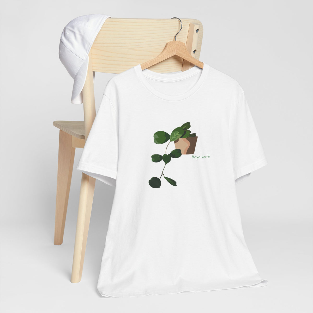 Hoya Kerrii Plant Lover T-Shirt - White, Natural, Black