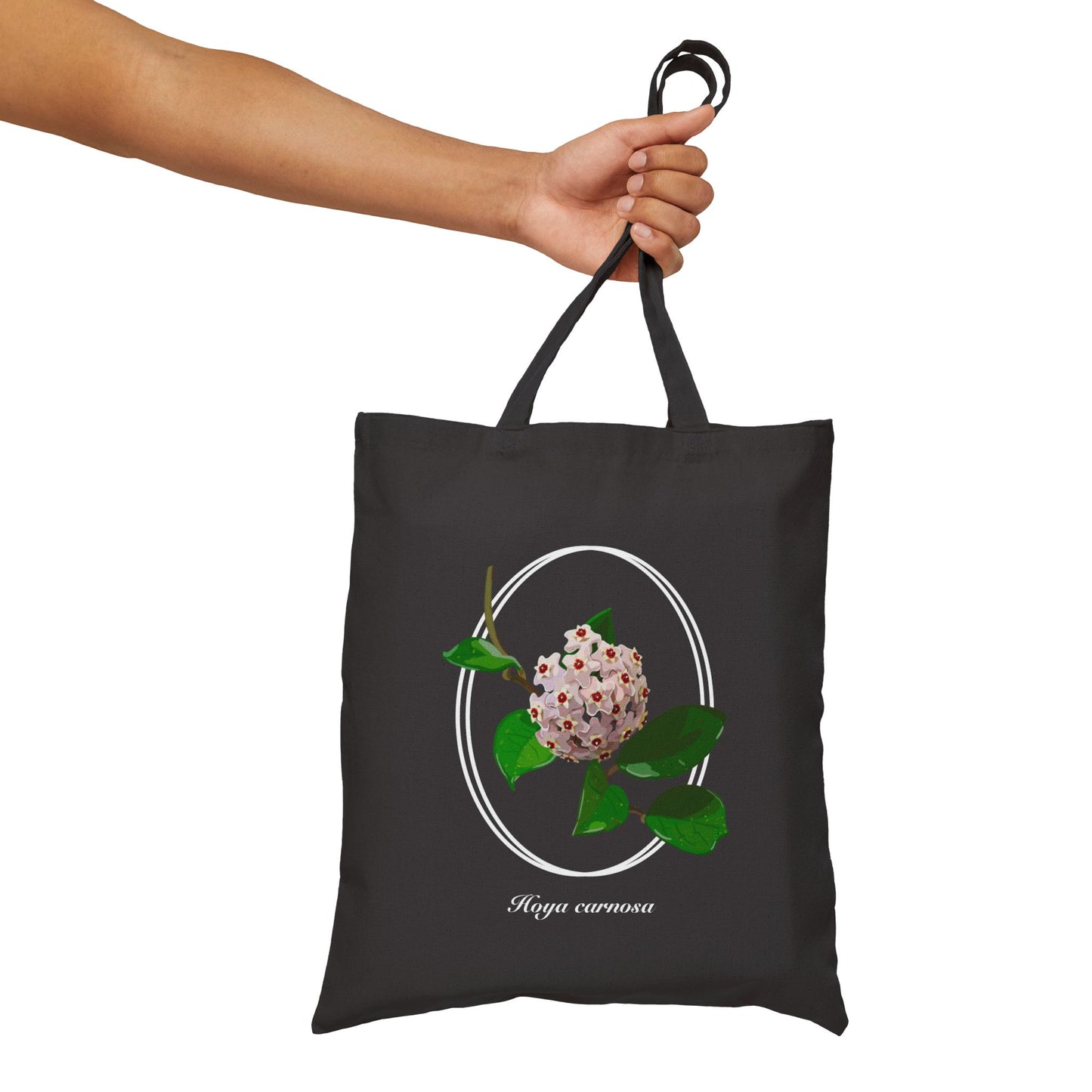 Hoya Carnosa in Bloom Canvas Tote Bag