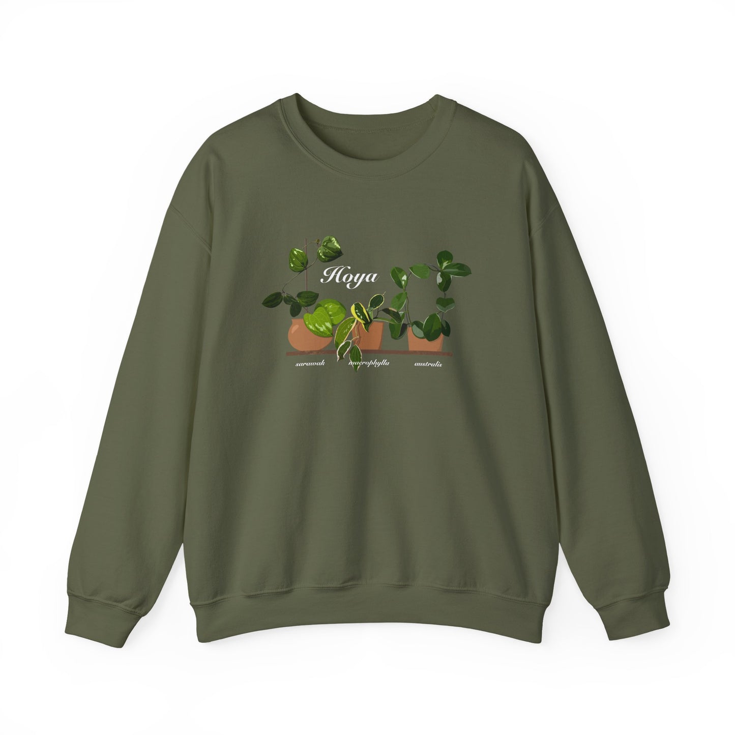 Hoya Sarawak, Macrophylla and Australis Trio Plant Lover Crewneck Sweatshirt