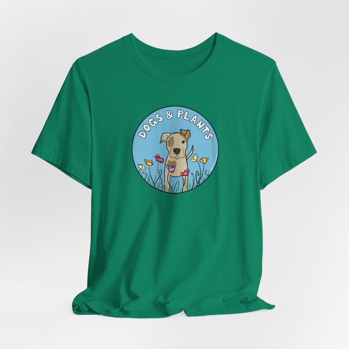 Dogs & Plants T-Shirt for Pitbull & Plant Lovers