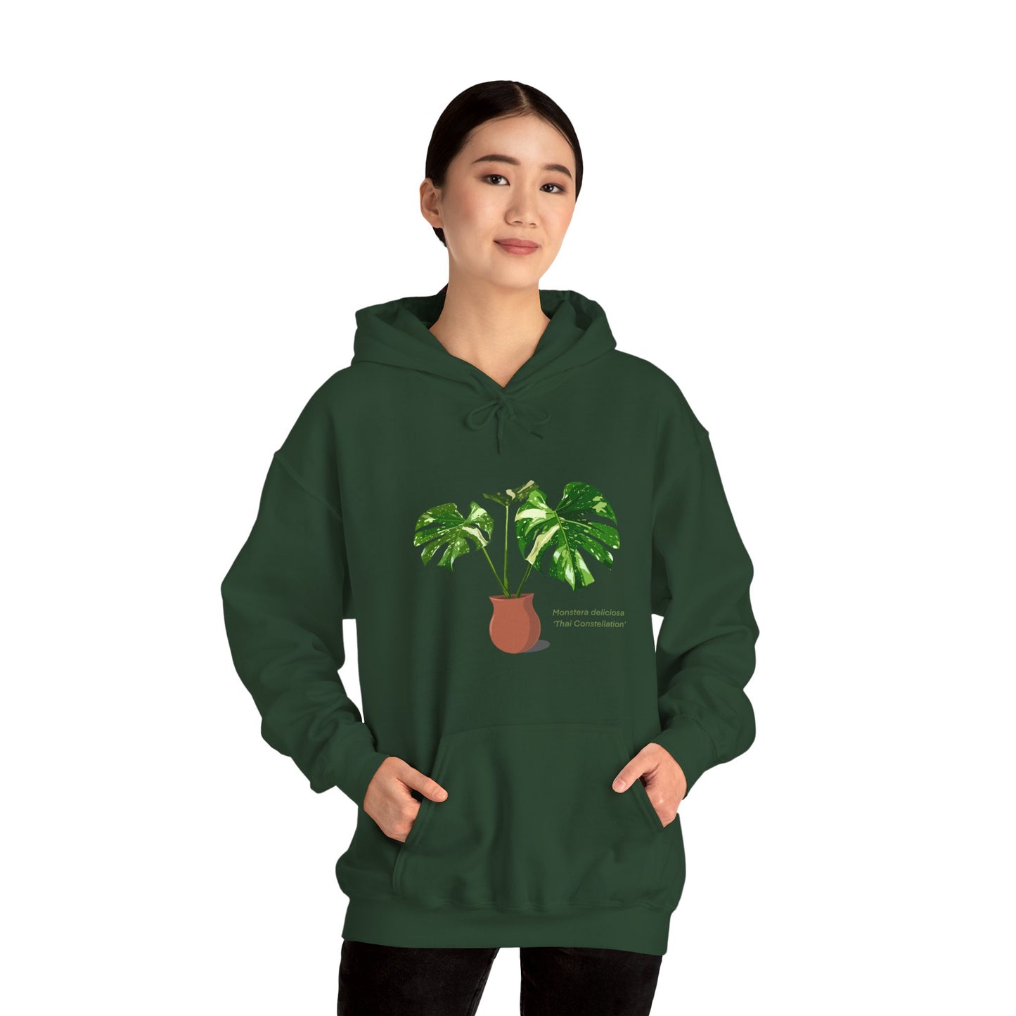 Monstera Deliciosa "Thai Constellation" Plant Hoodie
