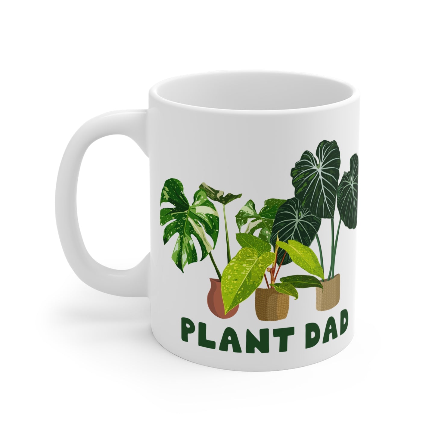 Plant Dad Mug - White