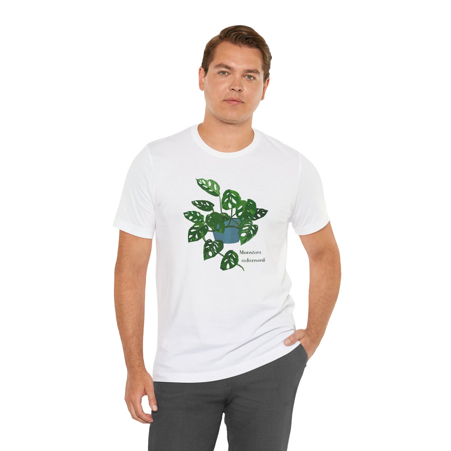 Monstera Adansonii Plant Lover T-shirt - White, Natural, Black