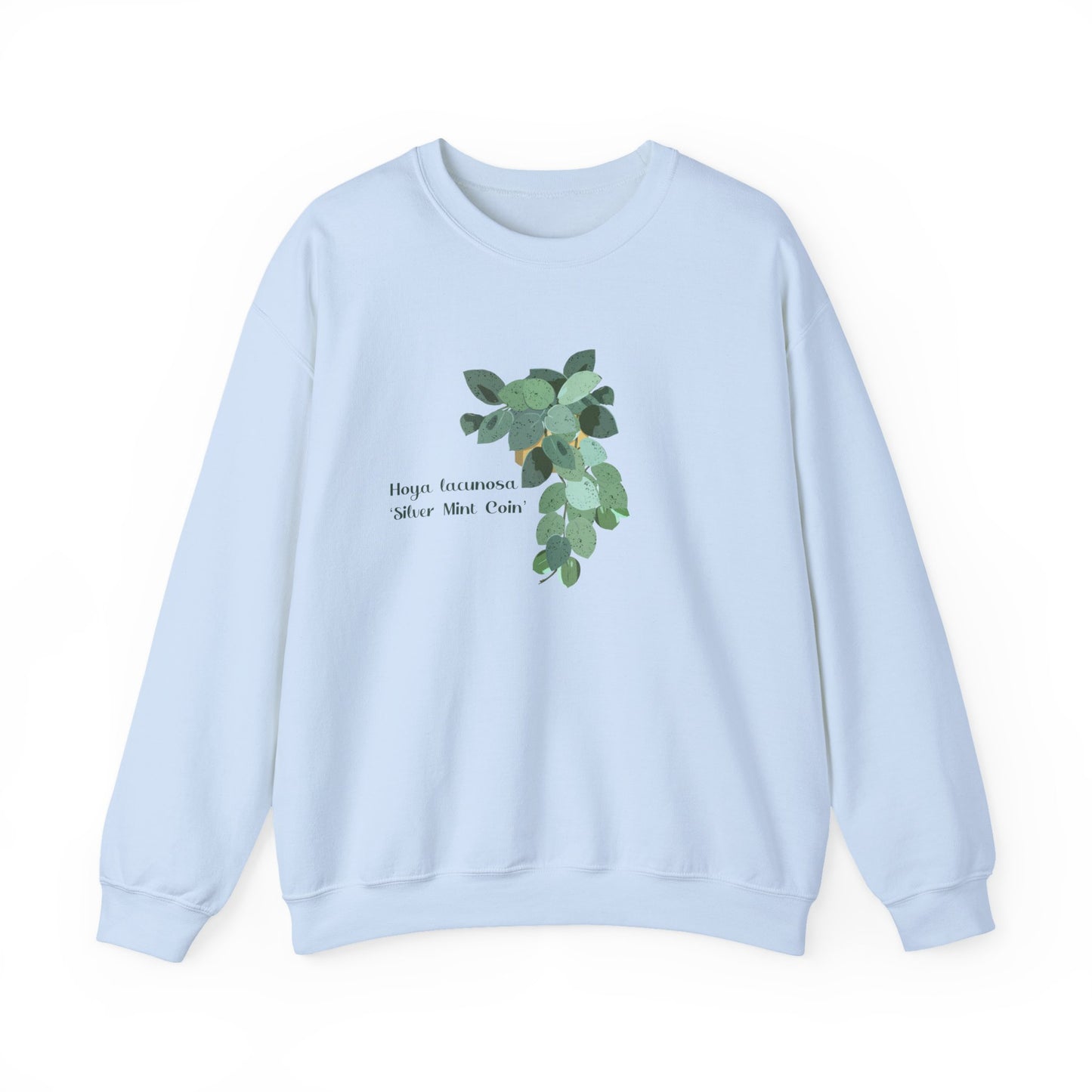 Hoya Lacunosa 'Silver Mint Coin' Plant Lover Crewneck Sweatshirt