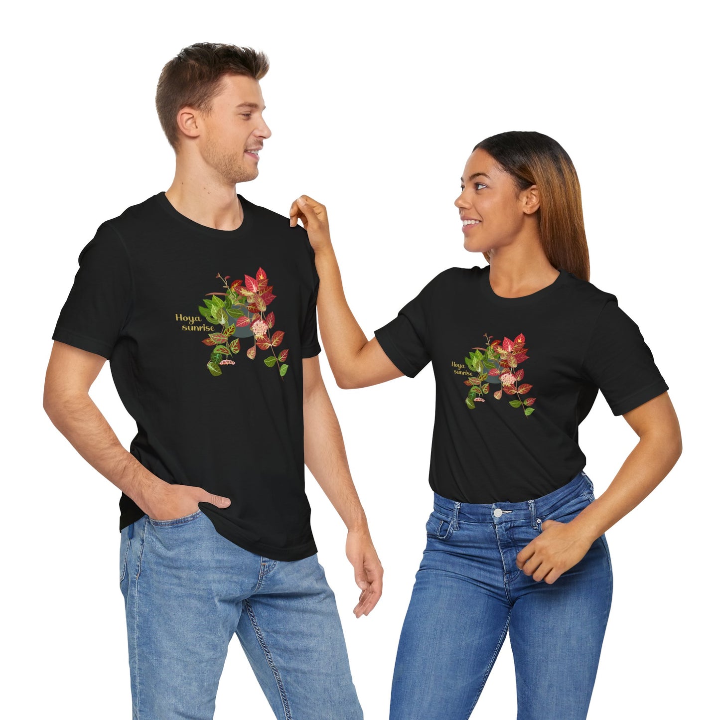 Hoya Sunrise Plant Lover T-shirt - Black