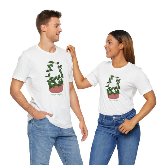 Hoya Elliptica Plant Lover T-Shirt -  White