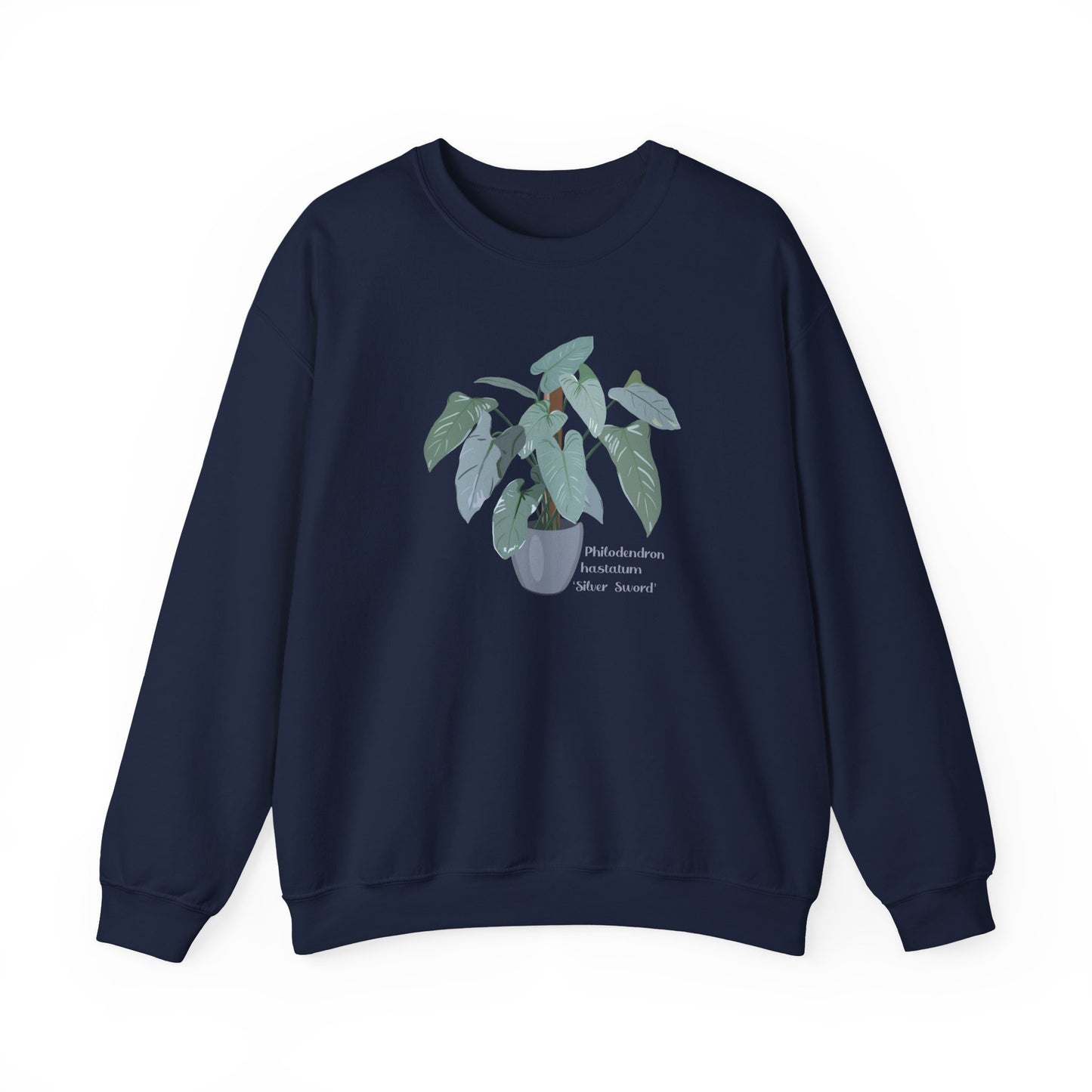 Philodendron Hastatum Silver Sword Plant Lover Crewneck Sweatshirt