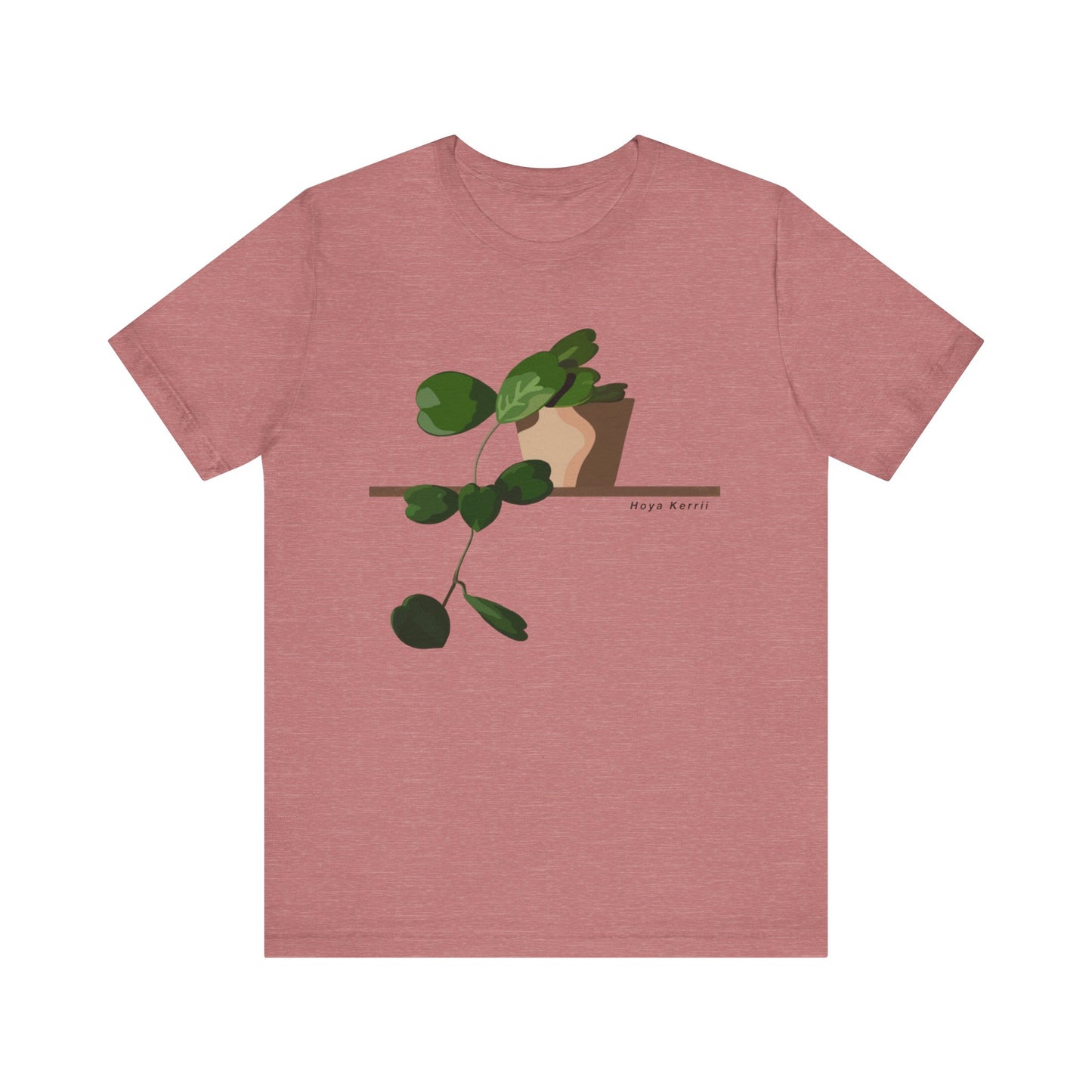 Hoya Kerrii Plant Lover T-Shirt - Heather Mauve