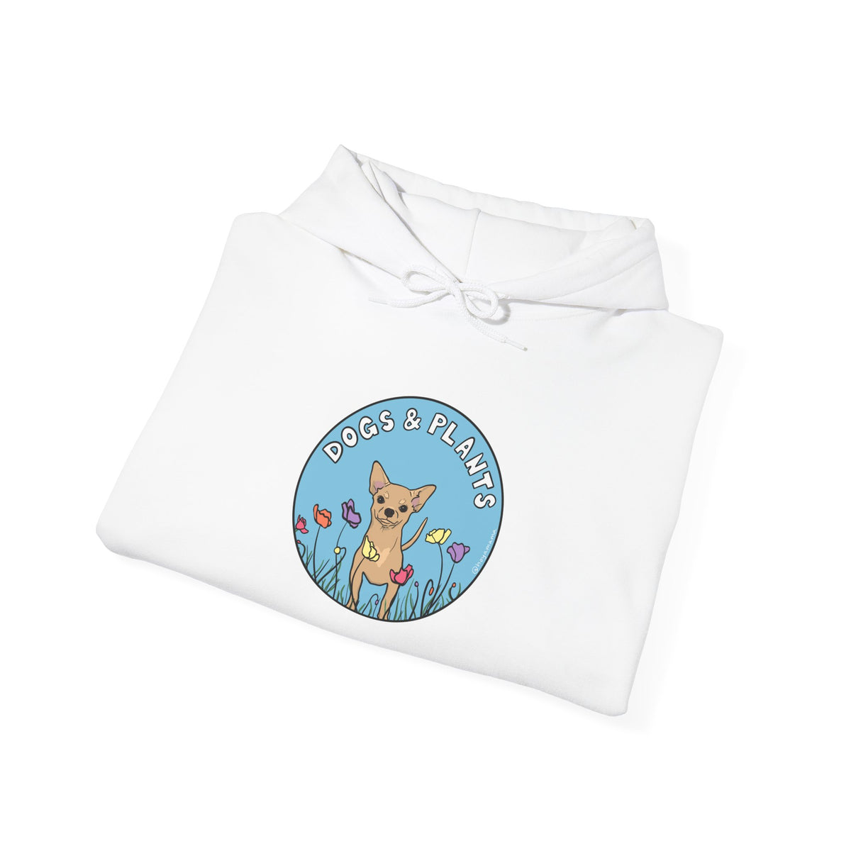 Dogs & Plants Hoodie for Chihuahua & Plant Lovers