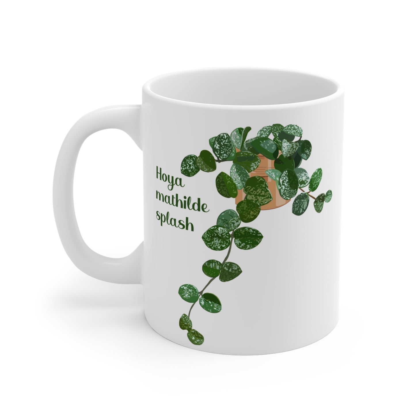 Hoya Mathilde Splash Plant Lover Mug - White