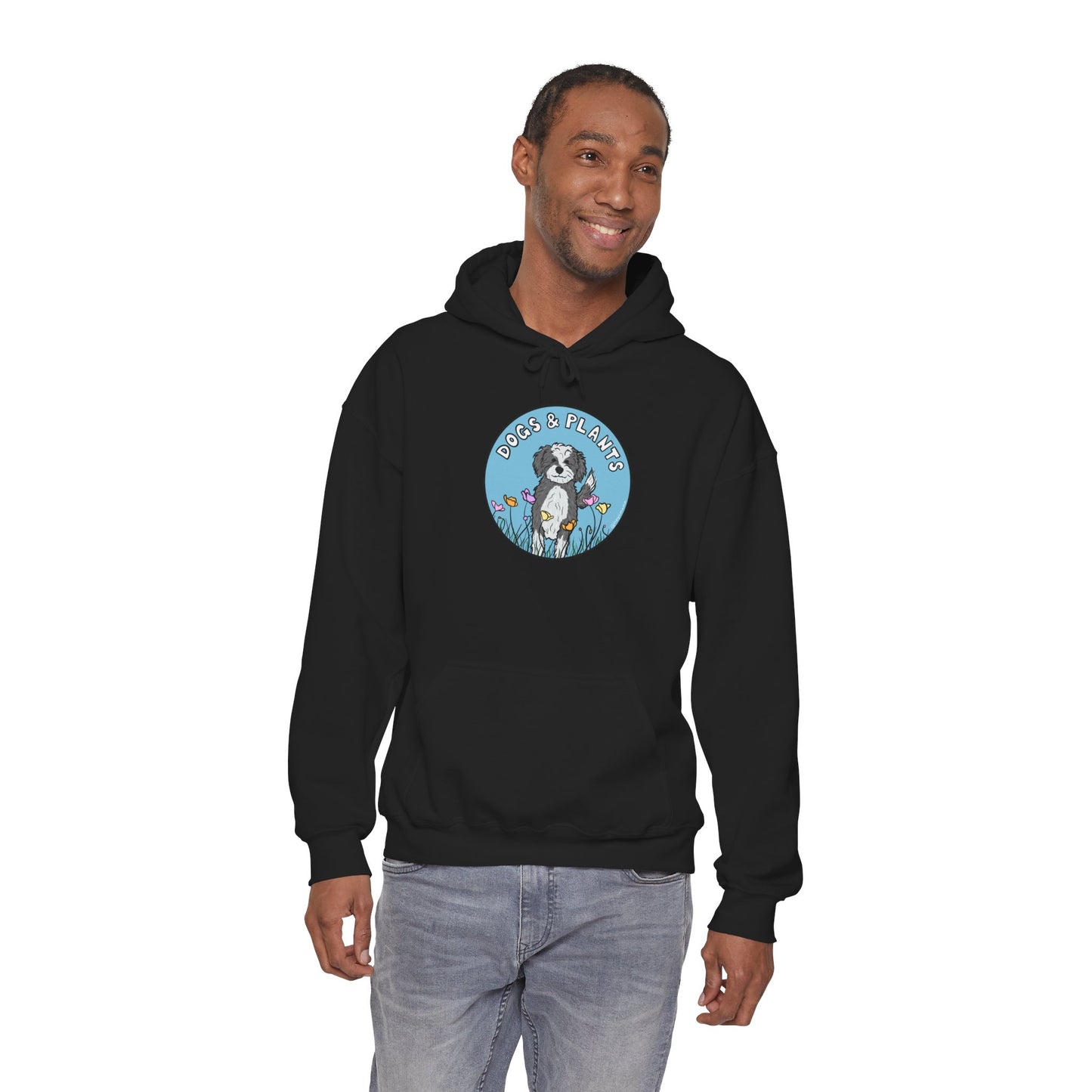 Dogs & Plants Hoodie for Doodle & Plant Lovers