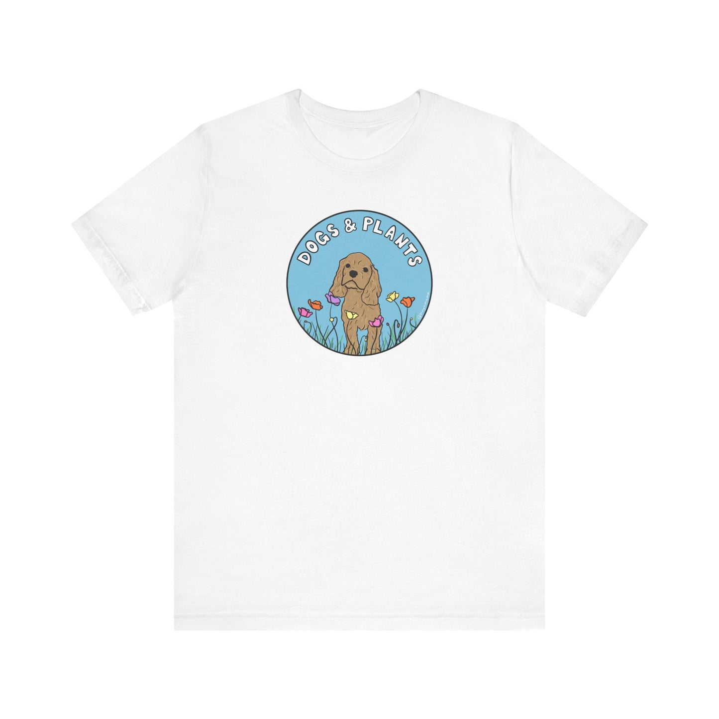 Dogs & Plants T-Shirt for Puppy & Plant Lovers - White
