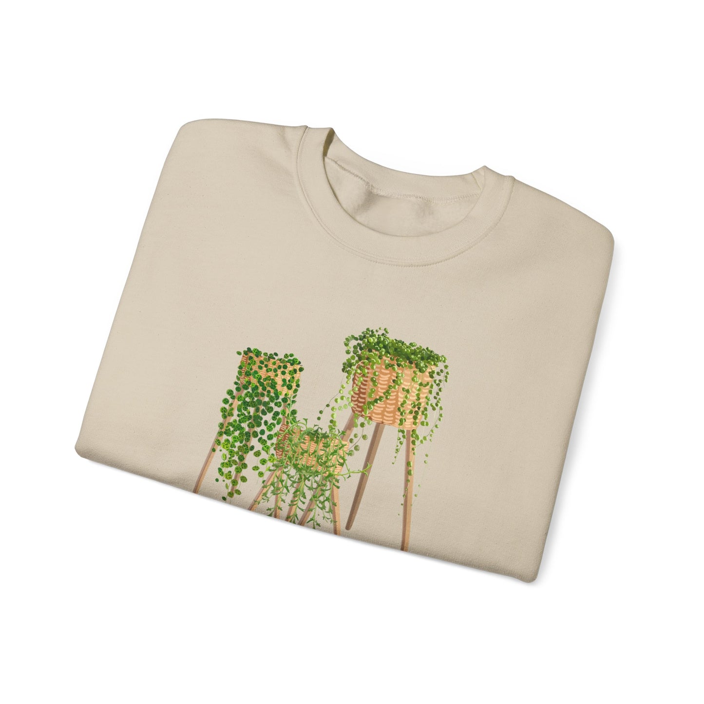 The String Section Plant Lover Crewneck Sweatshirt - Beige