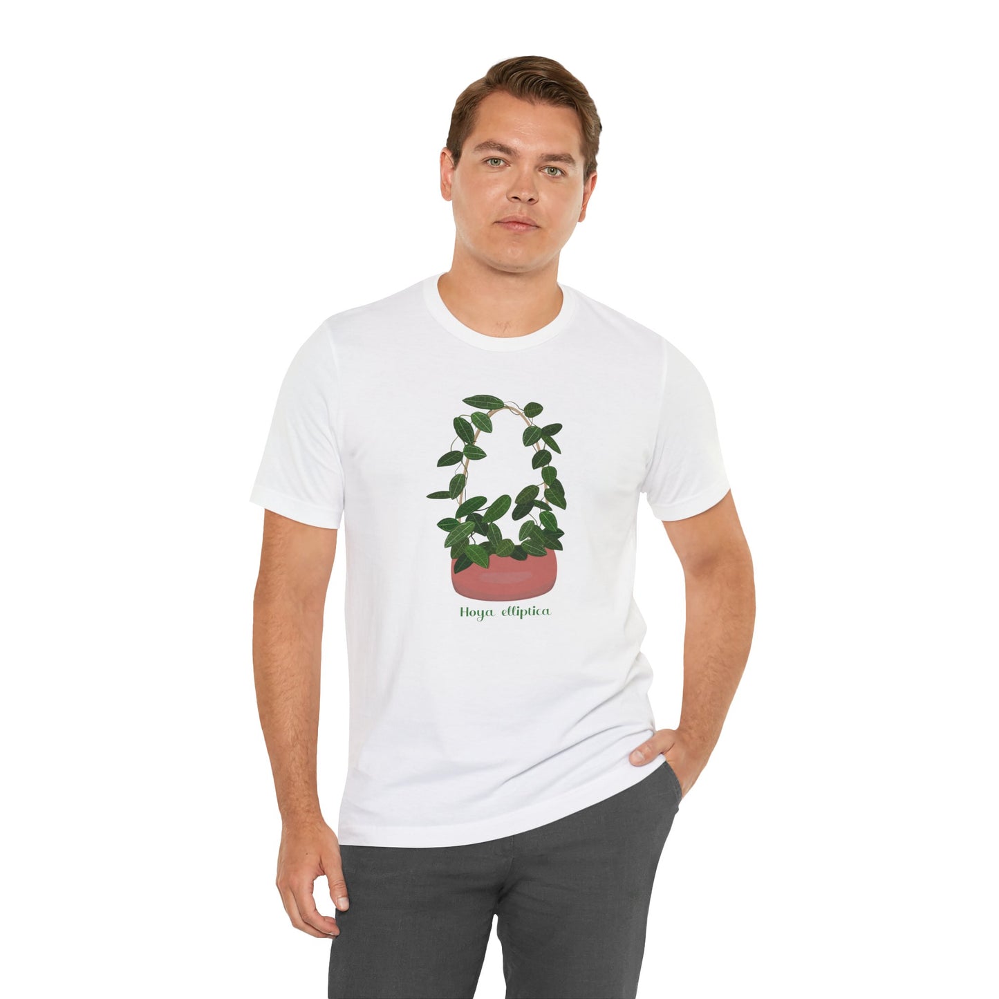 Hoya Elliptica Plant Lover T-Shirt -  White