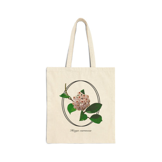 Hoya Carnosa in Bloom Canvas Tote Bag