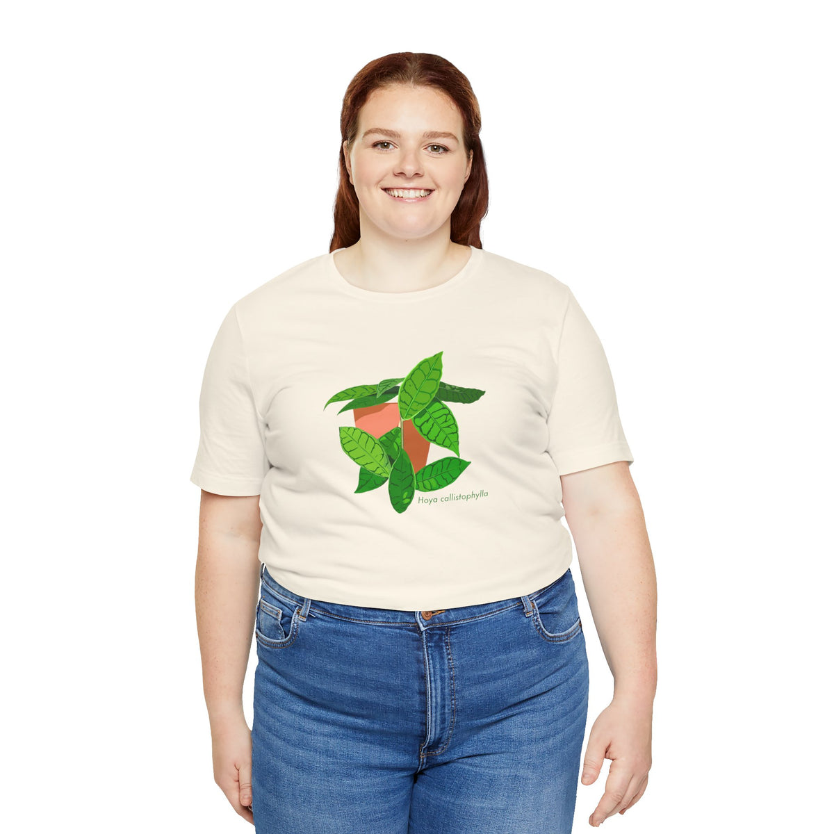 Hoya Callistophylla Plant Lover T-Shirt - White, Natural, Black