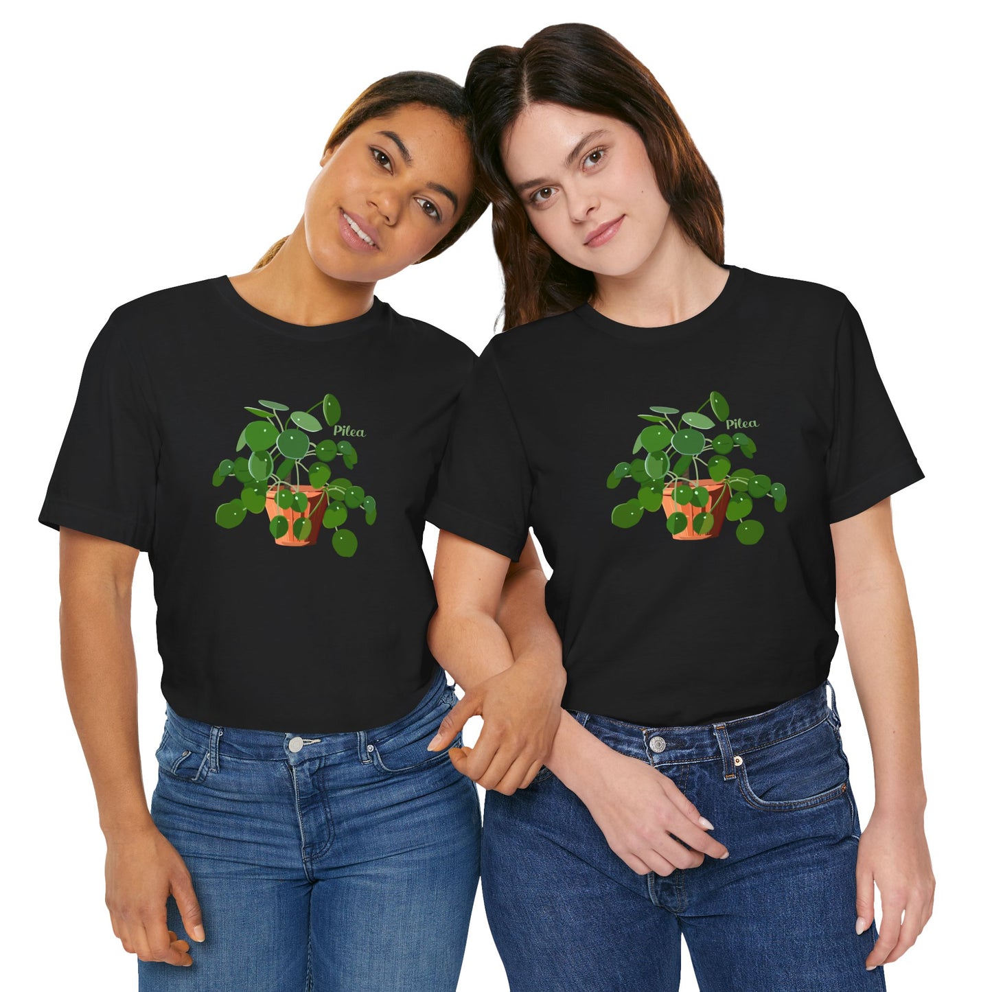 Pilea Peperomiodes "Chinese Money Plant" T-Shirt - Black