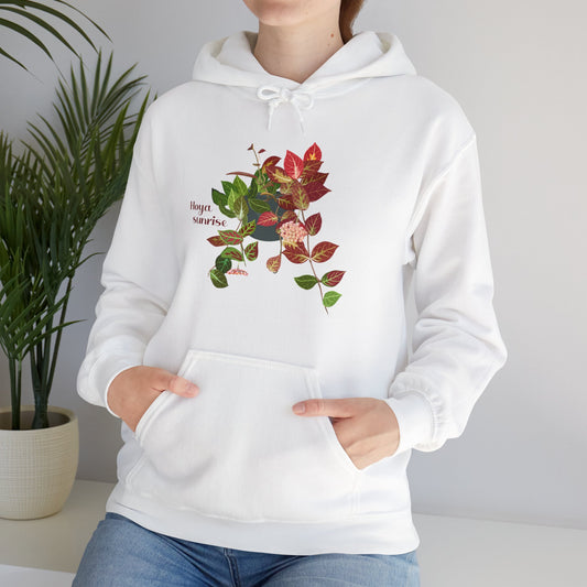 Hoya Sunrise Plant Hoodie - White